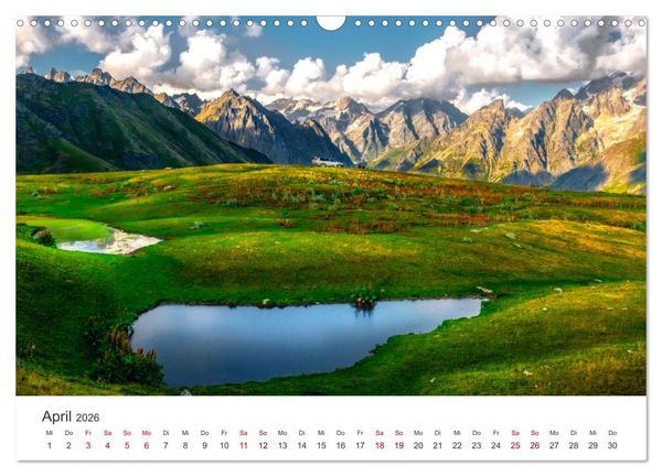Produktbild: Georgien - Einmalige Landschaften (Wandkalender 2026 DIN A3 quer), CALVENDO Monatskalender