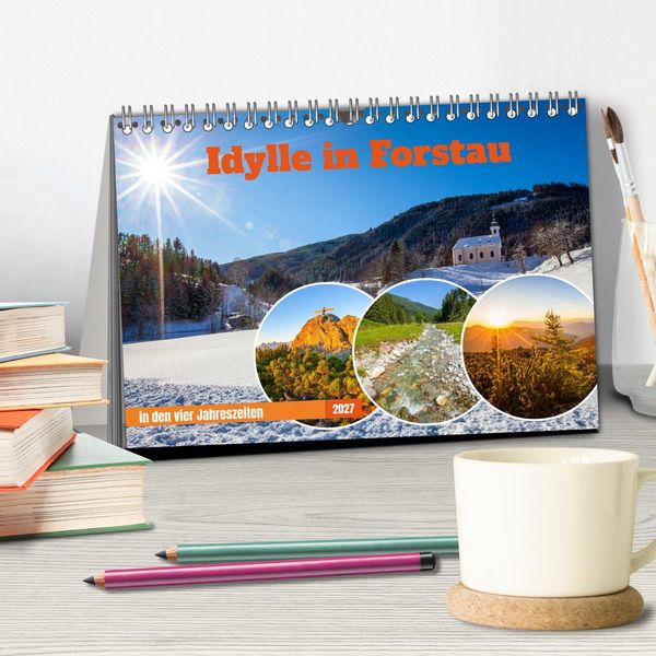 Produktbild: Idylle in Forstau (Tischkalender 2027 DIN A5 quer), CALVENDO Monatskalender