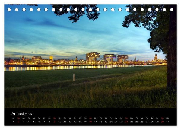 Produktbild: k&ouml;ln dunkelbunt II &ndash; Die Stadt leuchtet! (Tischkalender 2026 DIN A5 quer), CALVENDO Monatskalender