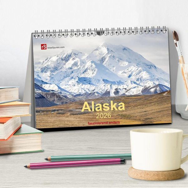 Produktbild: Alaska 2026 - faszinierend anders (Tischkalender 2026 DIN A5 quer), CALVENDO Monatskalender