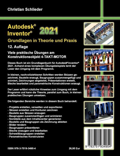 Produktbild: Autodesk Inventor 2021 - Grundlagen in Theorie und Praxis