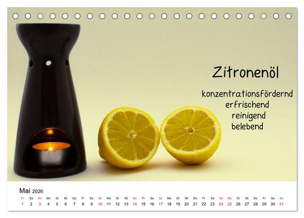 Produktbild: Aromatherapie - D&uuml;fte f&uuml;r die Seele (Tischkalender 2026 DIN A5 quer), CALVENDO Monatskalender
