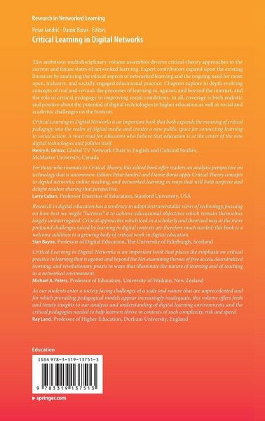 Produktbild: Critical Learning in Digital Networks