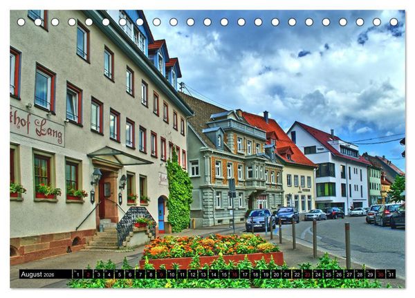 Produktbild: Balingen - ein visueller Streifzug durch die Stadt (Tischkalender 2026 DIN A5 quer), CALVENDO Monatskalender