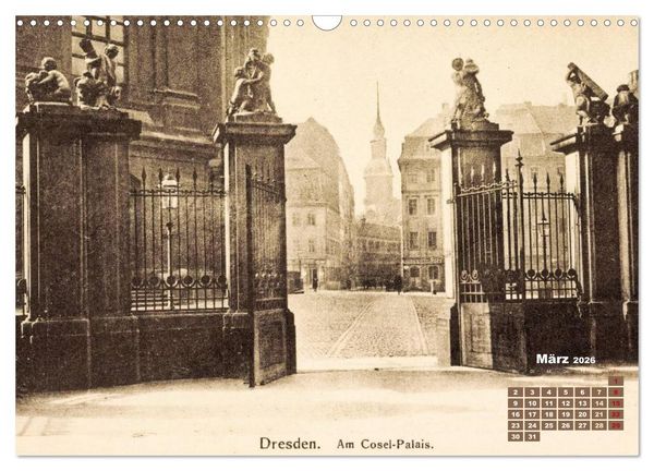 Produktbild: Souvenirs aus Dresden &ndash; Die Stadt auf historischen Karten (Wandkalender 2026 DIN A3 quer), CALVENDO Monatskalender