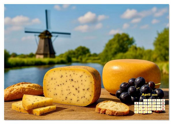 Produktbild: K&auml;se aus aller Welt (Wandkalender 2026 DIN A4 quer), CALVENDO Monatskalender