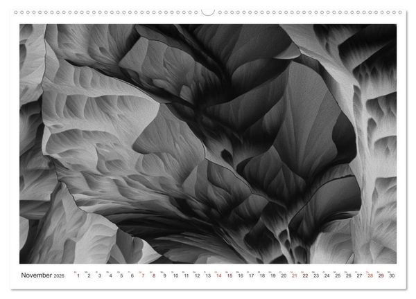 Produktbild: Fantastische Welten Mikrokristalle (hochwertiger Premium Wandkalender 2026 DIN A2 quer), Kunstdruck in Hochglanz