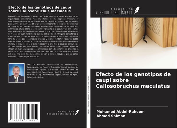 Produktbild: Efecto de los genotipos de caup&iacute; sobre Callosobruchus maculatus