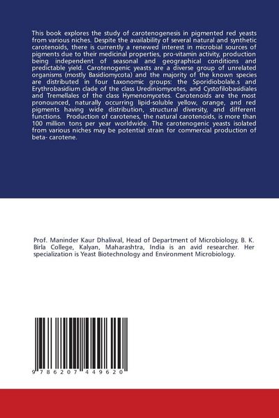 Produktbild: Beta- carotene production by pigmented red yeasts
