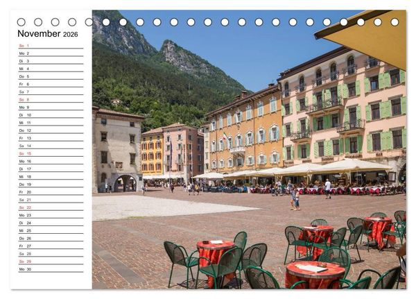Produktbild: WUNDERBARER GARDASEE Riva del Garda und Torbole (Tischkalender 2026 DIN A5 quer), CALVENDO Monatskalender