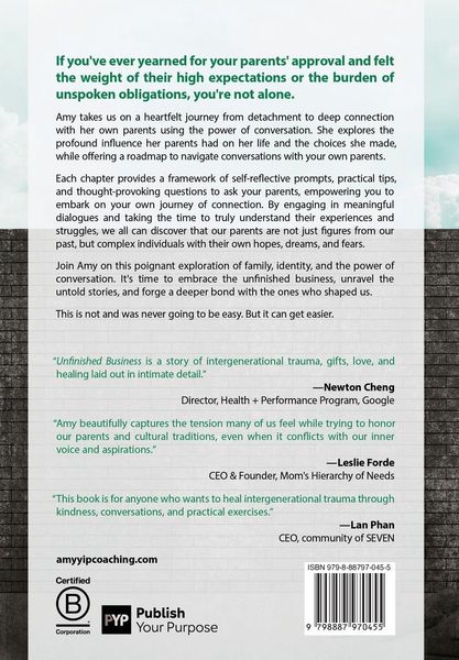 Produktbild: Unfinished Business: Breaking Down the Great Wall Between Adult Child and Immigrant Parents