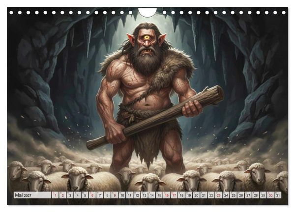 Produktbild: Odysseus Reise &ndash; Gefahren, Verlockungen, Schicksal (Wandkalender 2027 DIN A4 quer), CALVENDO Monatskalender