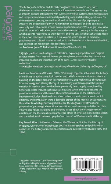 Produktbild: Medicine, Emotion and Disease, 1700-1950
