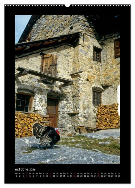 Produktbild: La vall&eacute;e de la Clar&eacute;e Hautes-Alpes (Calendrier mural 2026 DIN A2 horizontal) calendrier de bureau