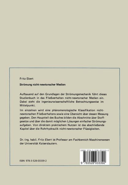 Produktbild: Str&ouml;mung nicht-newtonscher Medien