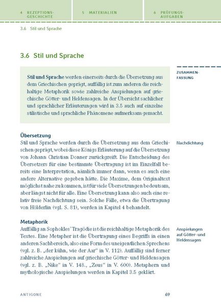 Produktbild: Antigone von Sophokles