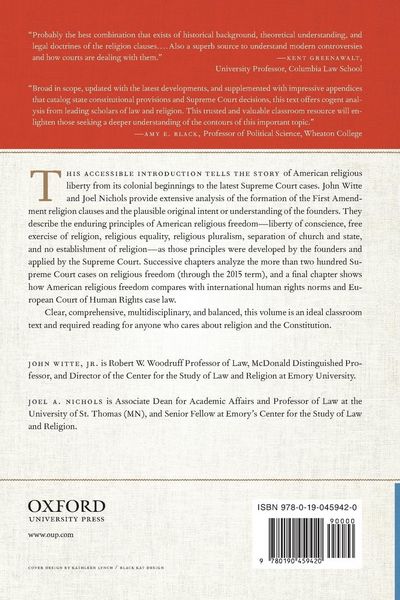 Produktbild: Religion and the American Constitutional Experiment