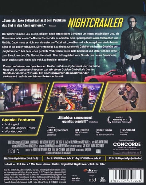 Produktbild: Nightcrawler - Jede Nacht hat ihren Preis