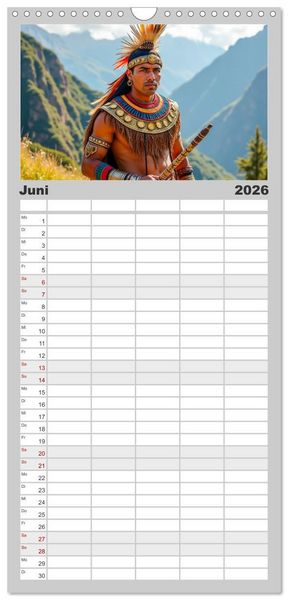 Produktbild: Familienplaner 2026 - Krieger - Im Wandel der Zeit mit 5 Spalten (Wandkalender, 21 x 45 cm) CALVENDO