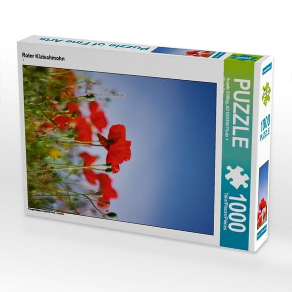 CALVENDO Puzzle Roter Klatschmohn | 1000 Teile Lege-Größe 64x48cm Foto-Puzzle für glückliche Stunden