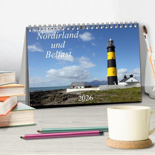 Produktbild: Nordirland und Belfast (Tischkalender 2026 DIN A5 quer), CALVENDO Monatskalender