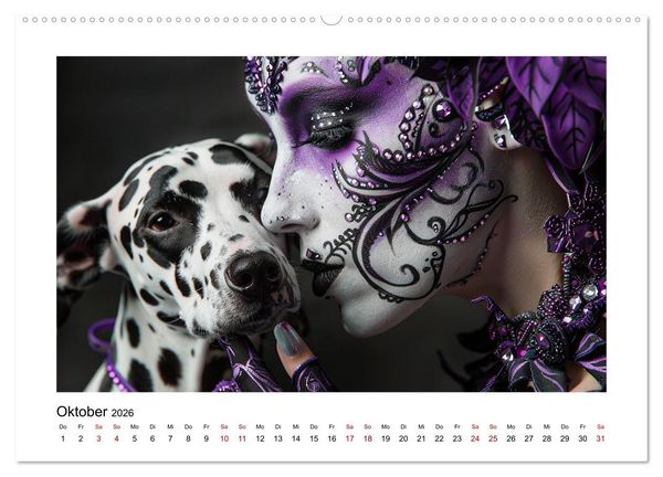 Produktbild: Dalmatinergirls (Wandkalender 2026 DIN A2 quer), CALVENDO Monatskalender