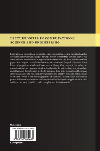 Produktbild: Advanced Finite Element Methods with Applications