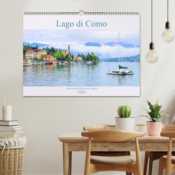 Produktbild: Lago di Como - Italienisches Flair in den Alpen (Wandkalender 2026 DIN A2 quer), CALVENDO Monatskalender