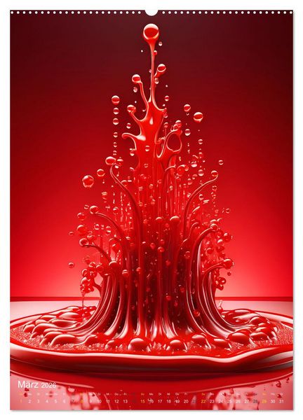 Produktbild: Splish! Splash! DROP ART (Wandkalender 2026 DIN A2 hoch), CALVENDO Monatskalender