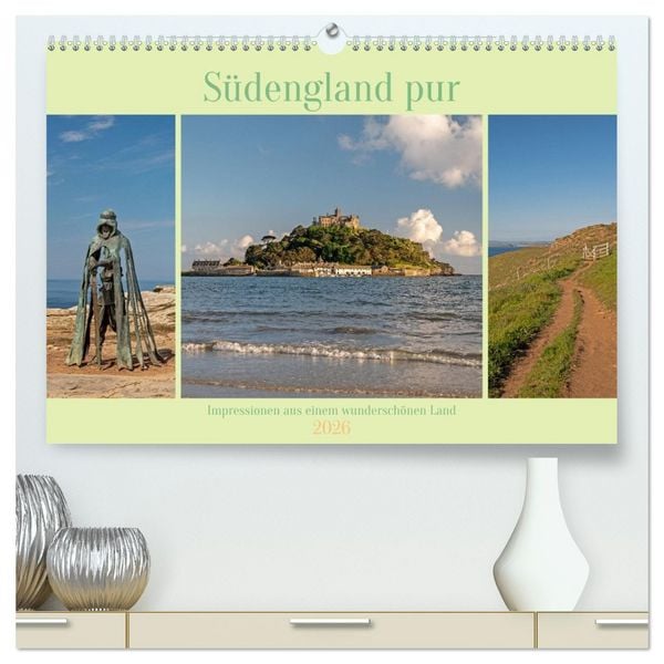 Produktbild: S&uuml;dengland pur (hochwertiger Premium Wandkalender 2026 DIN A2 quer), Kunstdruck in Hochglanz