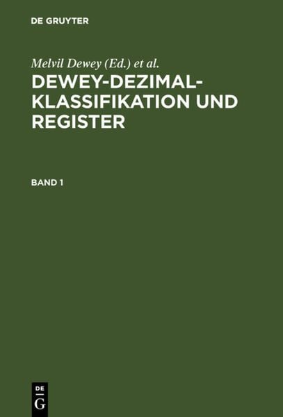 Produktbild: Dewey-Dezimalklassifikation und Register