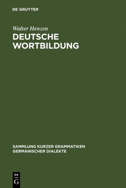 Produktbild: Deutsche Wortbildung
