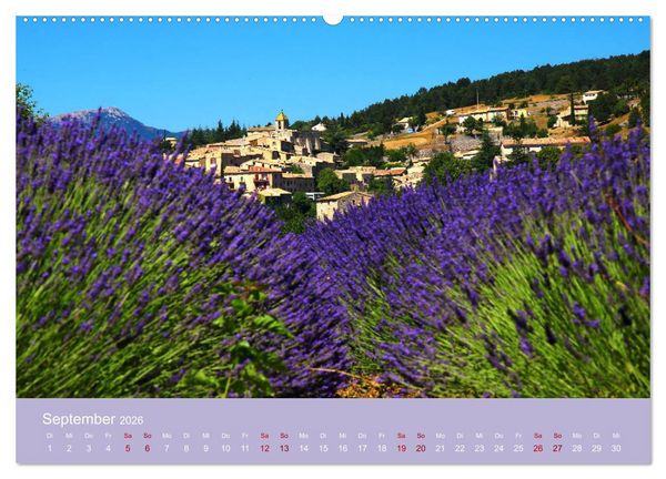 Produktbild: Die Farben der Provence... und der Duft des Lavendels... (Wandkalender 2026 DIN A2 quer), CALVENDO Monatskalender
