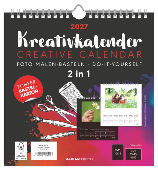 Produktbild: Kreativkalender M - 2 in 1 2027