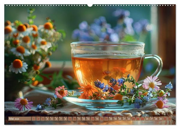 Produktbild: Teezeit Tr&auml;ume (Wandkalender 2026 DIN A2 quer), CALVENDO Monatskalender