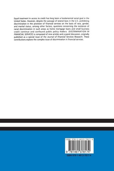 Produktbild: Discrimination in Financial Services