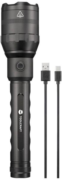 Produktbild: TOOLCRAFT LED Taschenlampe mit USB-Schnittstelle akkubetrieben 8000lm 10h 730g