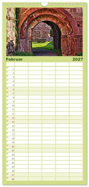 Produktbild: Familienplaner 2027 - Burg Wildenberg mit 5 Spalten (Wandkalender, 21 x 45 cm) CALVENDO