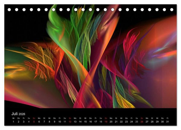 Produktbild: Wunderbare Welt der Farben 2026 (Tischkalender 2026 DIN A5 quer), CALVENDO Monatskalender