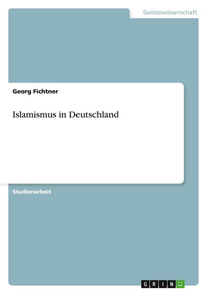 Produktbild: Islamismus in Deutschland