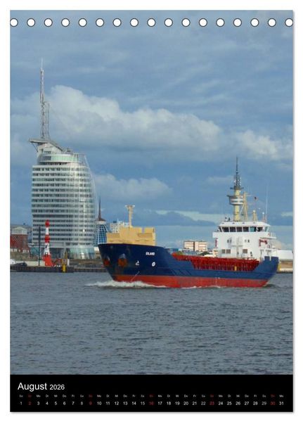 Produktbild: Bremerhaven an der Nordsee (Tischkalender 2026 DIN A5 hoch), CALVENDO Monatskalender