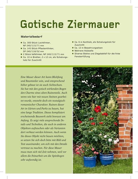 Produktbild: Bauen mit Ziegelsteinen - Die schönsten Ideen für Ihren Garten