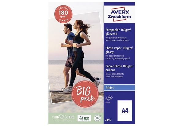 Produktbild: AVERY Zweckform Fotopapier Classic 180g/m&sup2; DIN A4 100 Blatt