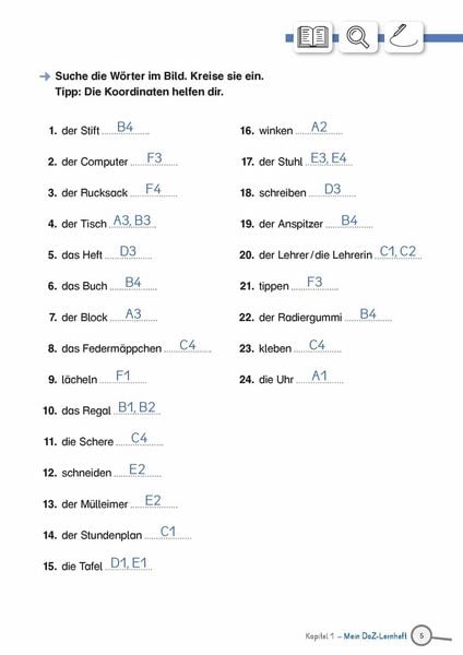 Produktbild: Mein DaZ-Lernheft &ndash; Mit Wimmelbildern Wortschatz und Grammatik &uuml;ben