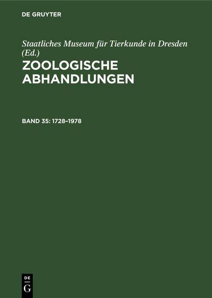 Produktbild: 250 Jahre Staatliches Museum f&uuml;r Tierkunde Dresden 1728-1978