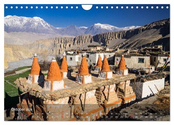Produktbild: Faszinierende Landschaften der Welt: K&ouml;nigreich Mustang (Wandkalender 2026 DIN A4 quer), CALVENDO Monatskalender