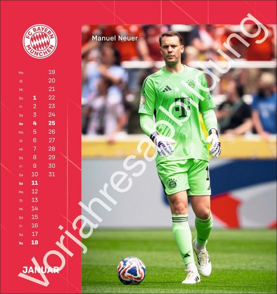 Produktbild: FC Bayern M&uuml;nchen Postkartenkalender 2027