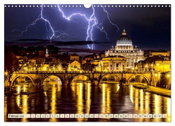 Produktbild: Metropolen - Nacht Skylines (Wandkalender 2026 DIN A3 quer), CALVENDO Monatskalender