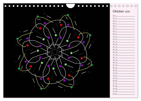 Produktbild: Filigran - Mandalas (Wandkalender 2026 DIN A4 quer), CALVENDO Monatskalender