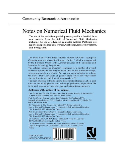 Produktbild: Optimum Aerodynamic Design & Parallel Navier-Stokes Computations ECARP &mdash; European Computational Aerodynamics Research Project